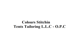 Colours Stitchin Tents Tailoring L.L.C - O.P.C